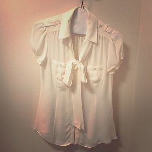 White House Black Market Silk Blouse